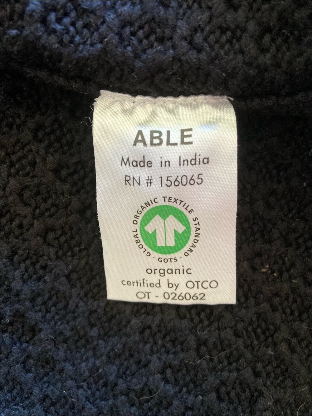 ABLE Mabel 100% organic cotton cardigan XXS - Picture 7 of 7